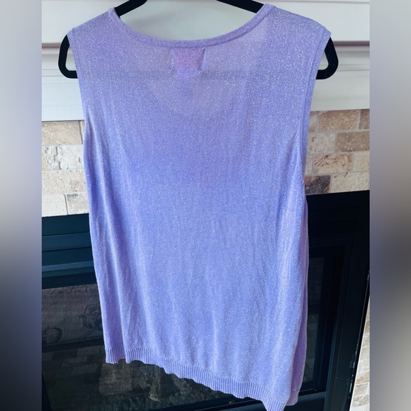 Quacker Factory Hong Kong made lilac XL tank EUC - Picture 2 of 5